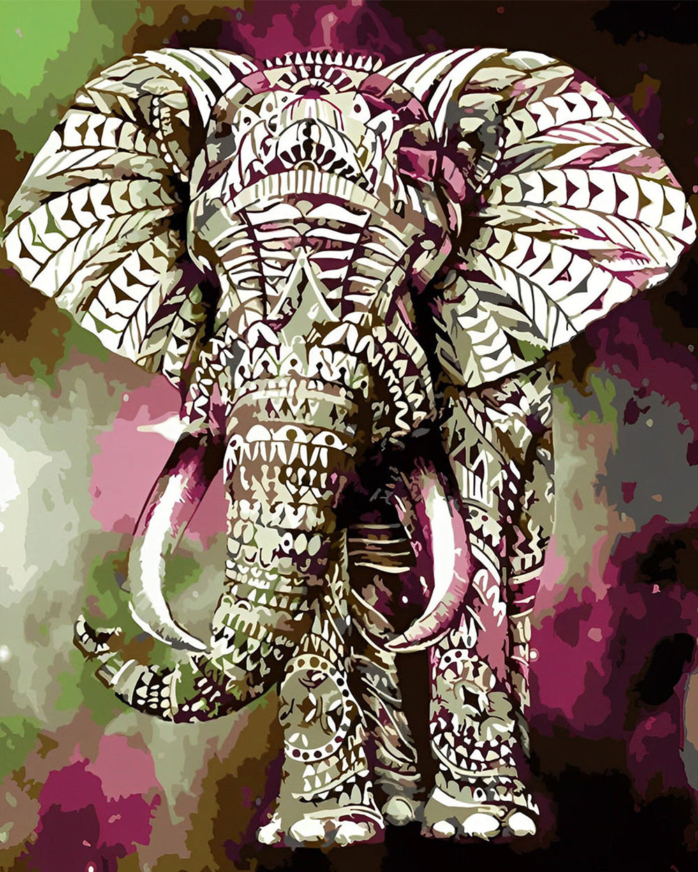 Patroon Olifant Diamond Painting