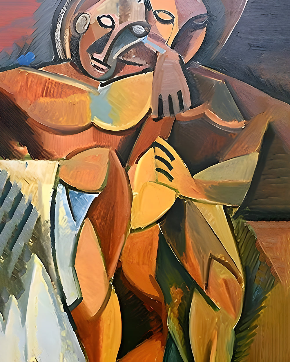 Picasso, Naakte Vrouw met Opgestoken Handen Diamond Painting