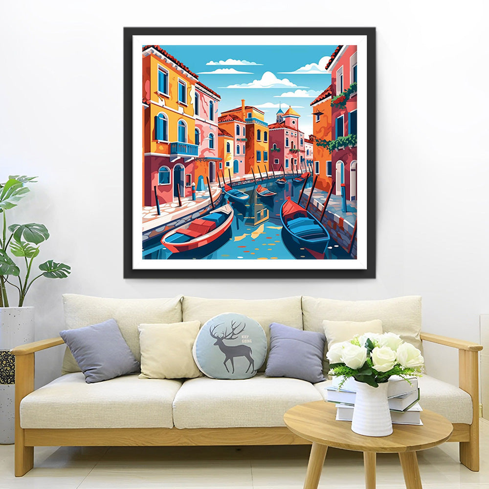 Popstijl Venetië Diamond Painting