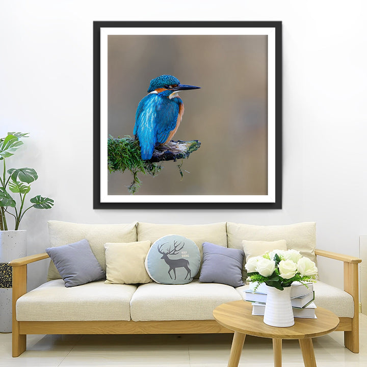 Prachtige Blauwe Vogel Diamond Painting