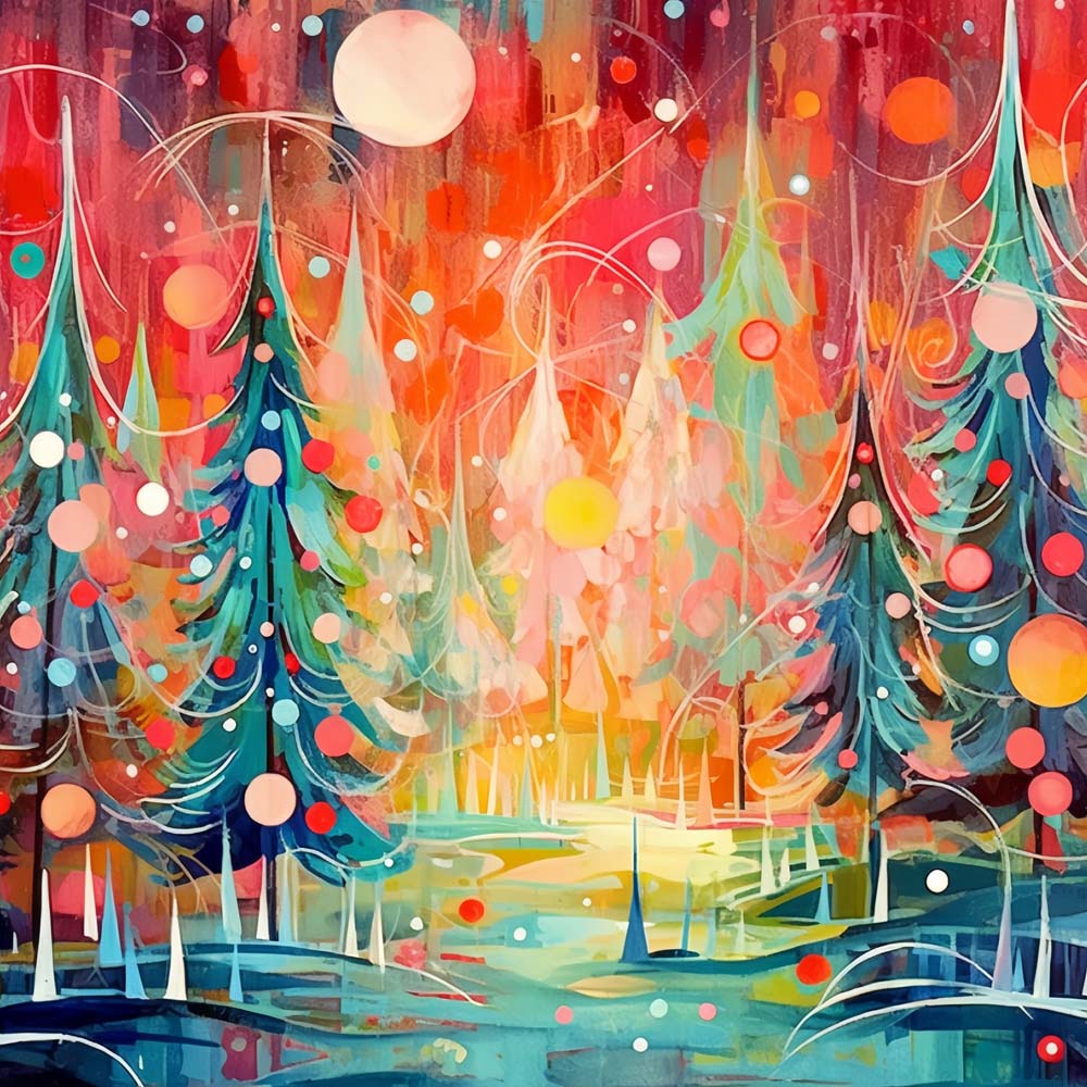 Prachtige Kerstboom Diamond Painting