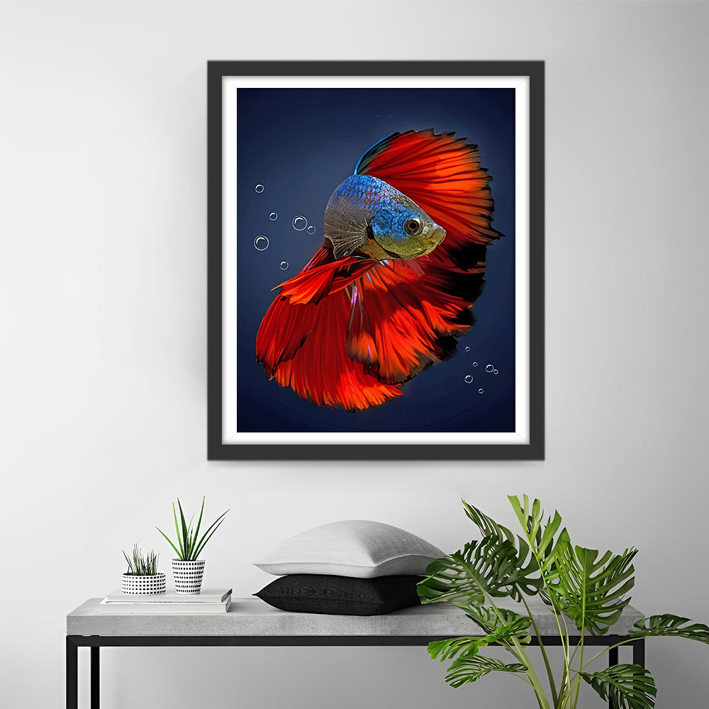 Rode Vis Diamond Painting