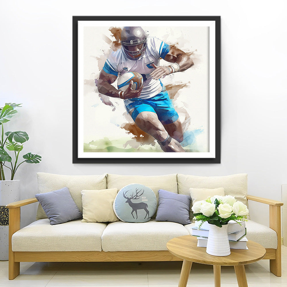Rugbyspeler die Rent Diamond Painting