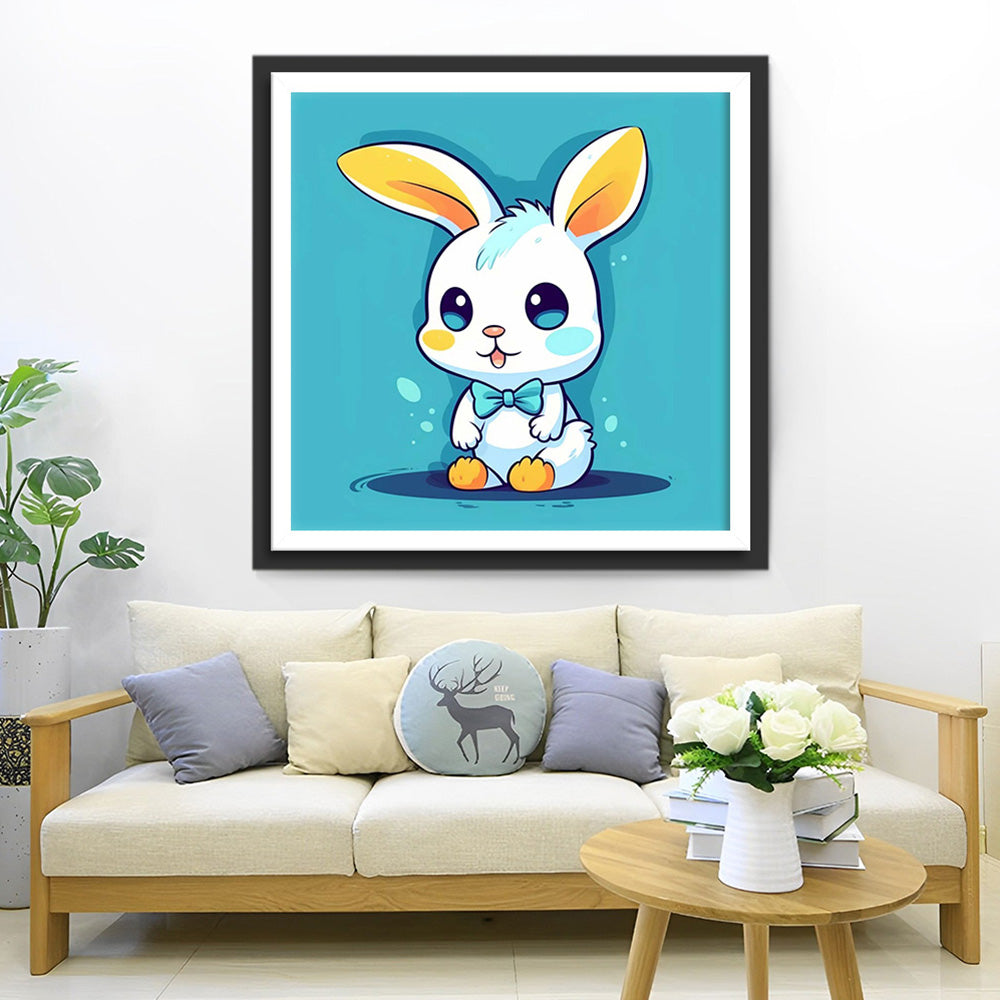 Schattig Cartoon Konijn Diamond Painting