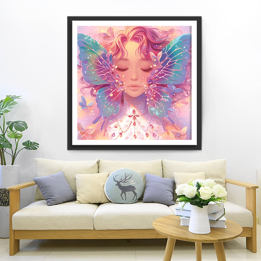 Schoonheid in Vlindergeest Diamond Painting