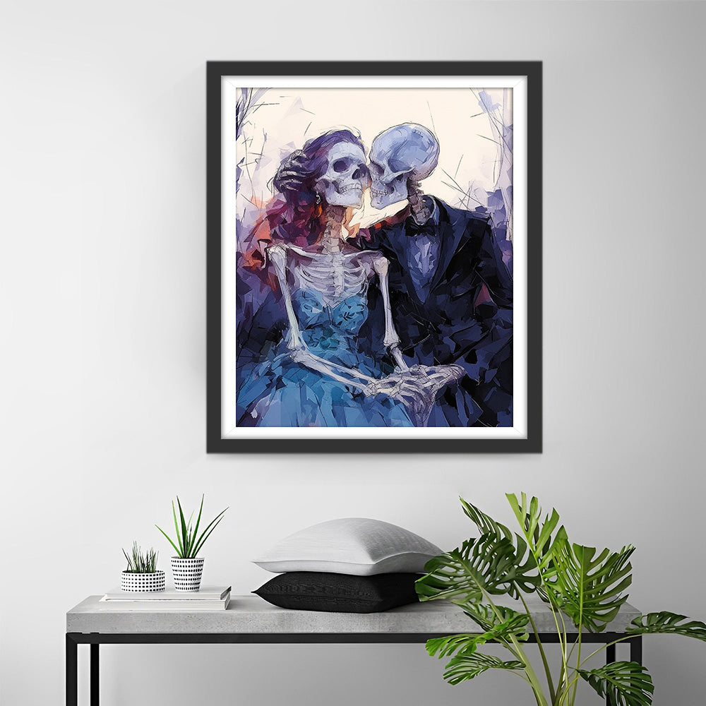 Skeletkoppel Diamond Painting