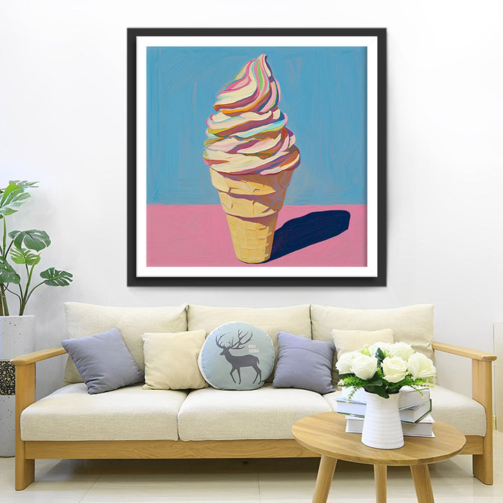 Slagroomhoorn Diamond Painting