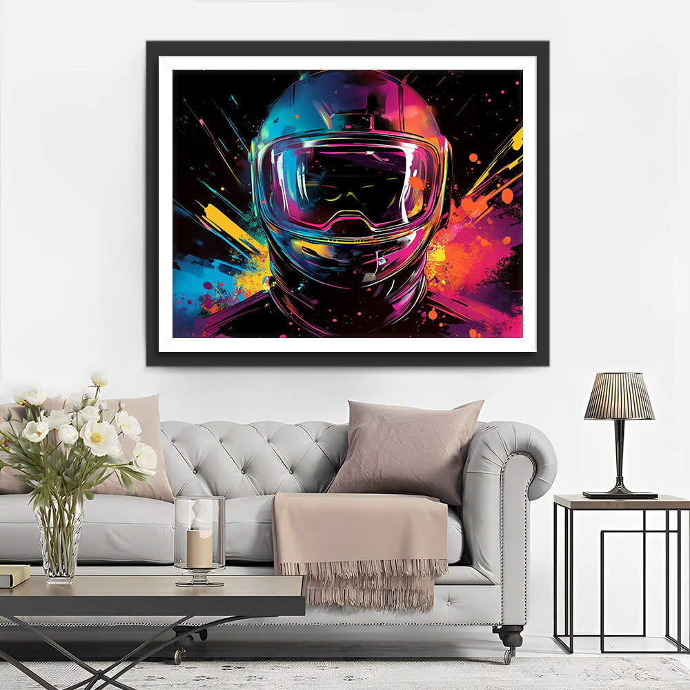 Space Marine in het Donker Diamond Painting