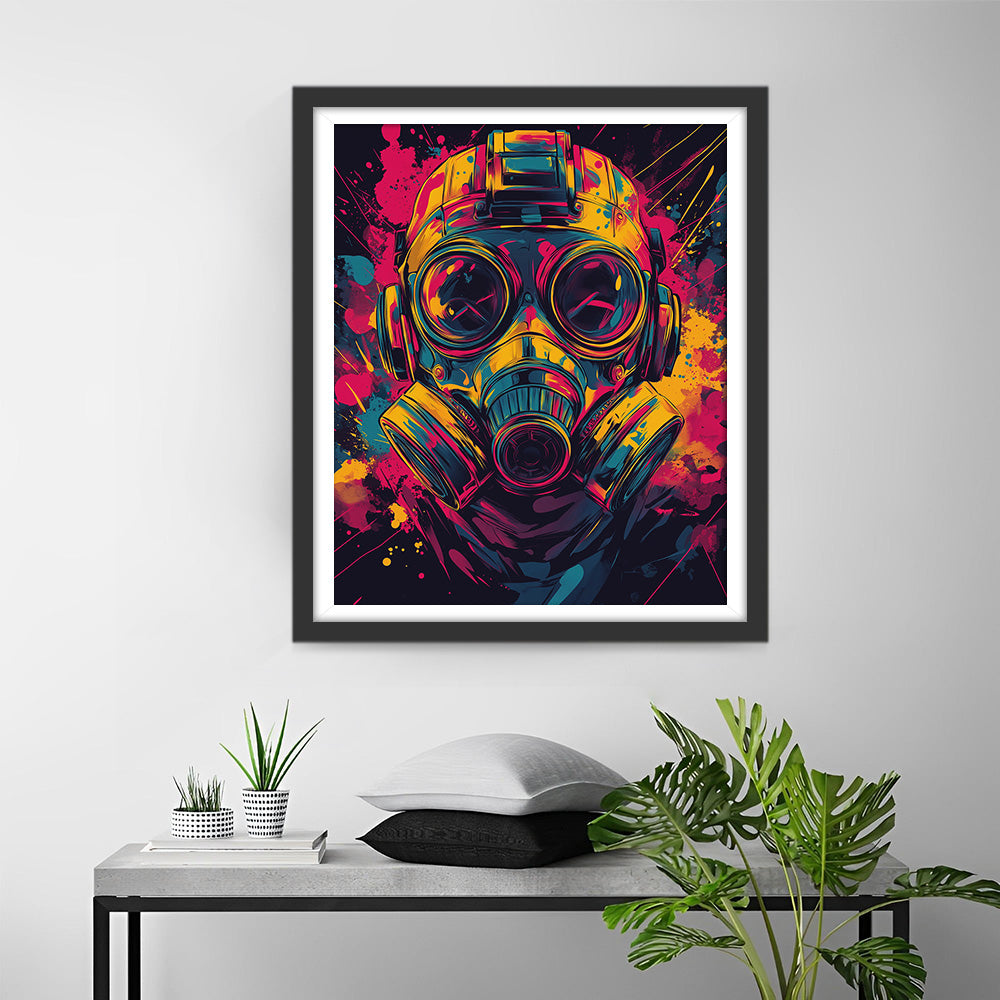 Space Marine met Gas Masker Diamond Painting