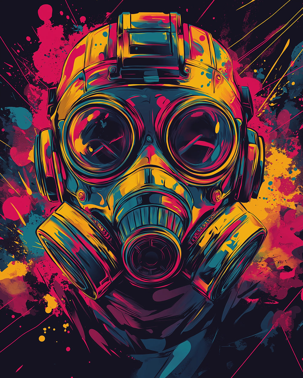 Space Marine met Gas Masker Diamond Painting