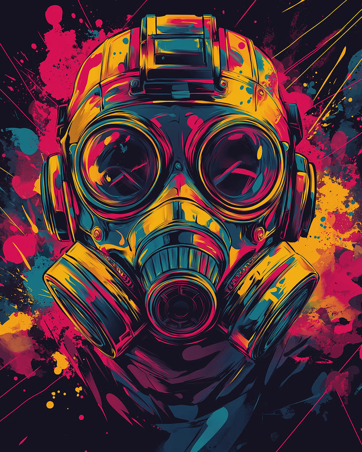 Space Marine met Gas Masker Diamond Painting