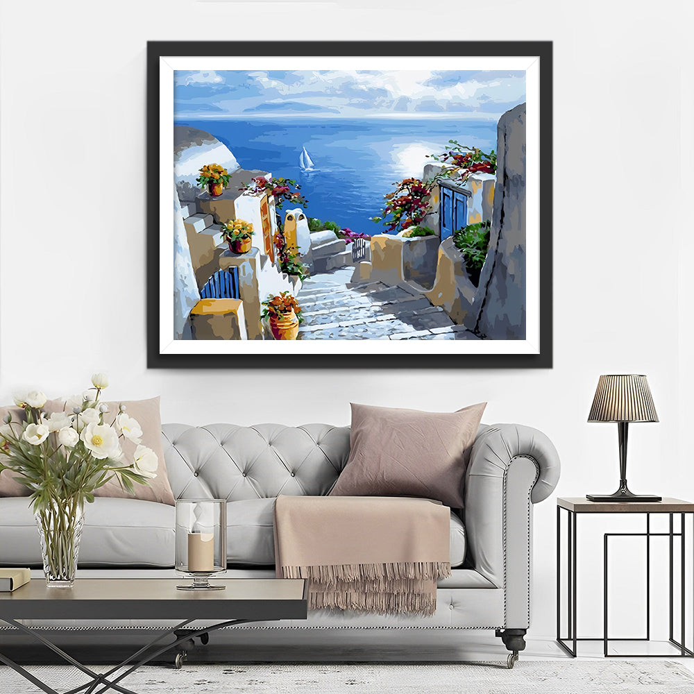 Stad bij de Zee Diamond Painting