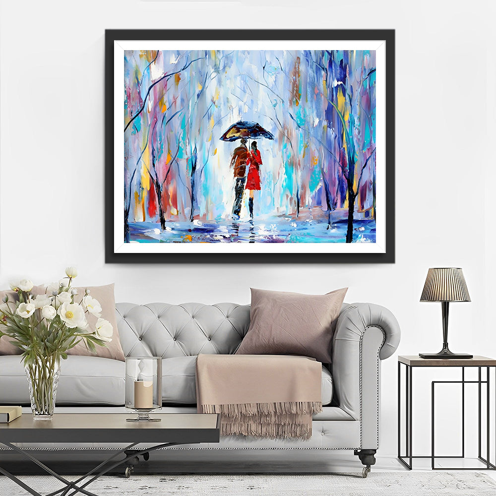 Stellen Wandelen in het Bos Diamond Painting