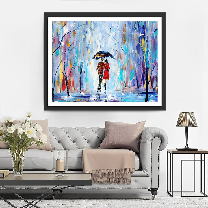 Stellen Wandelen in het Bos Diamond Painting