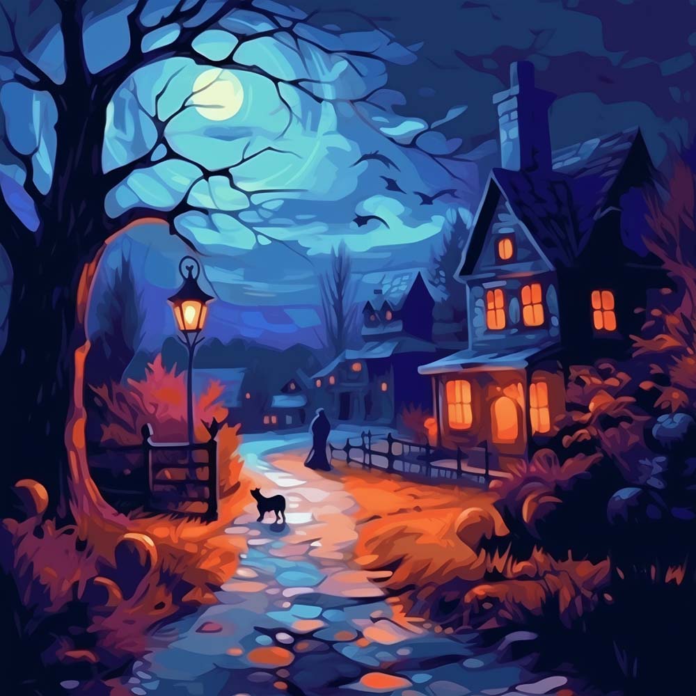 Stille Halloween Nacht Diamond Painting