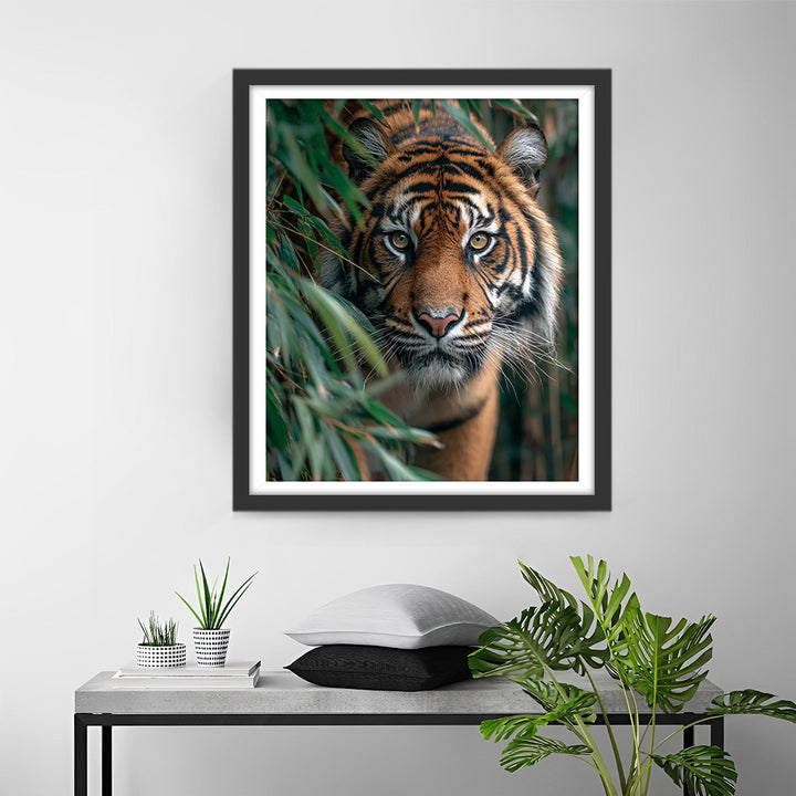 Tijger in het Bamboebos Diamond Painting