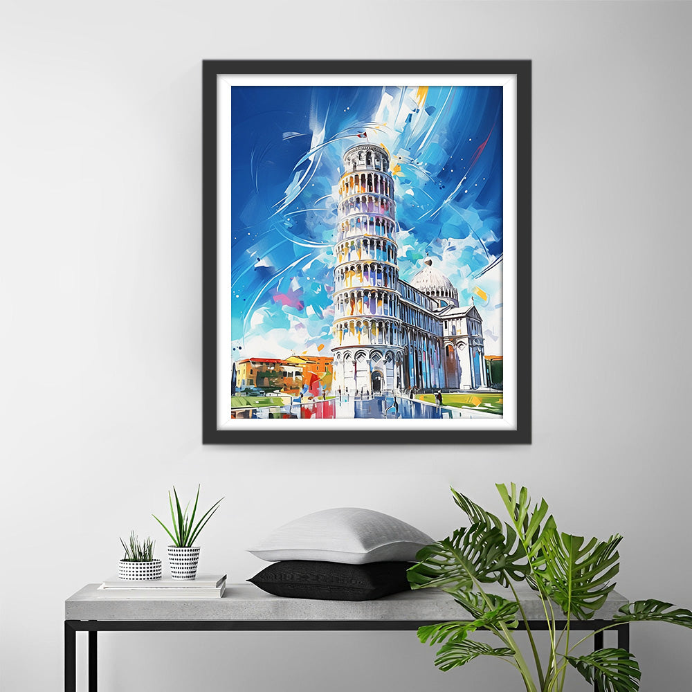 Toren van Pisa Diamond Painting