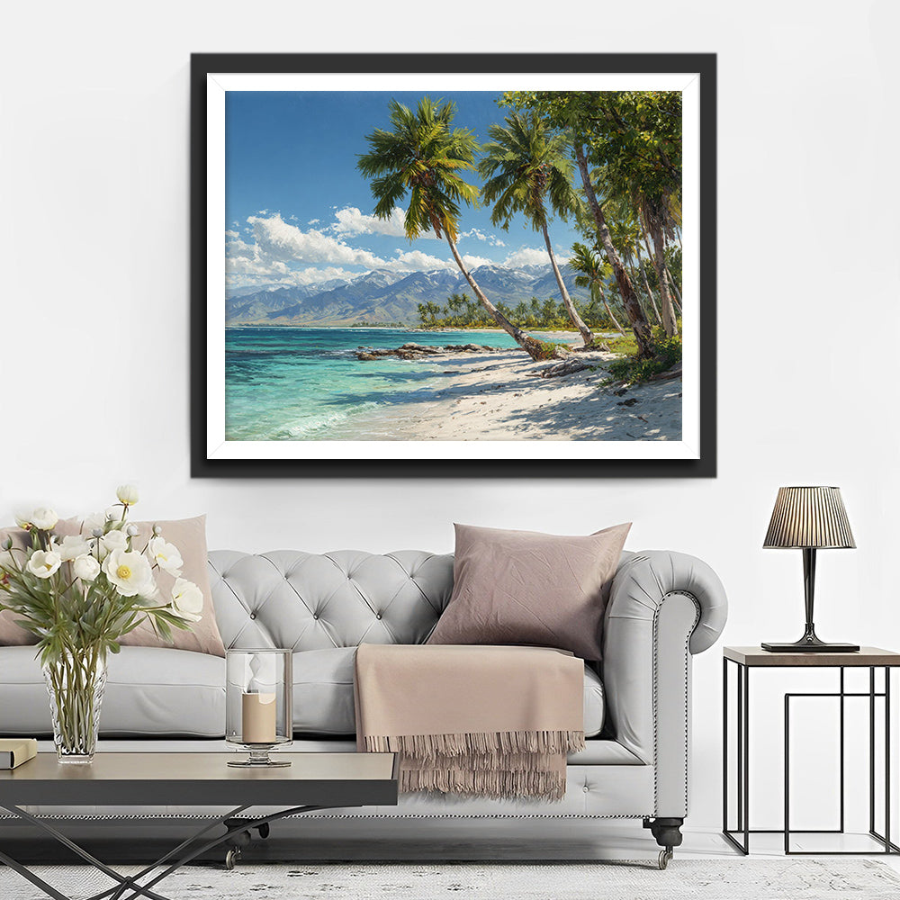 Tropisch Strand Landschap Diamond Painting