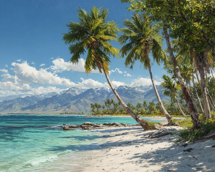 Tropisch Strand Landschap Diamond Painting