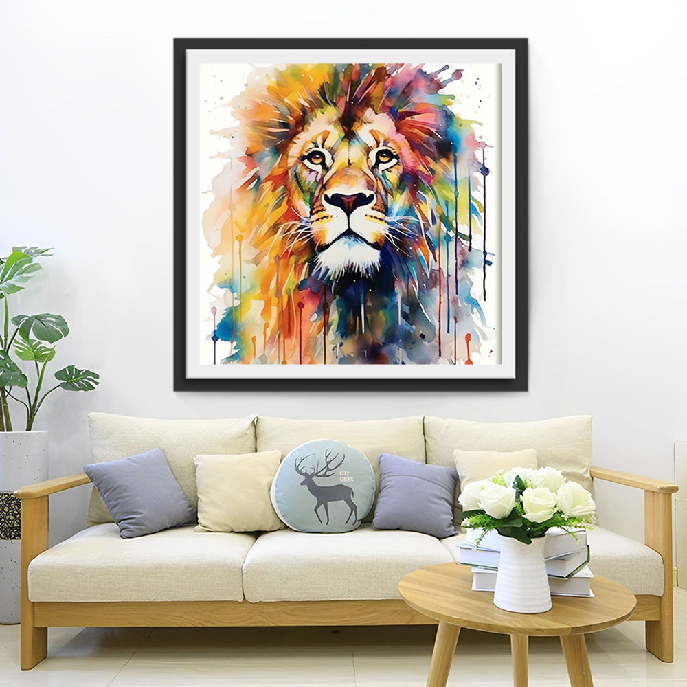Trotse Leeuw Diamond Painting