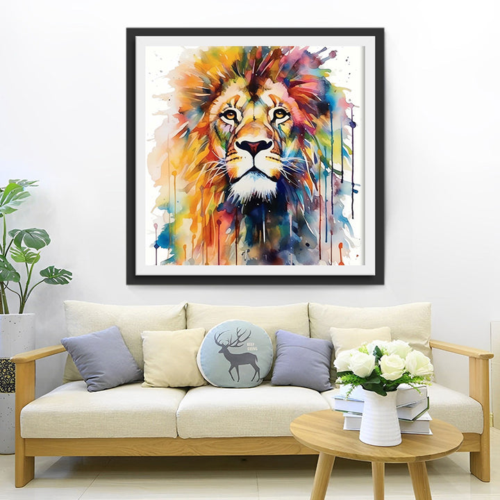 Trotse Leeuw Diamond Painting