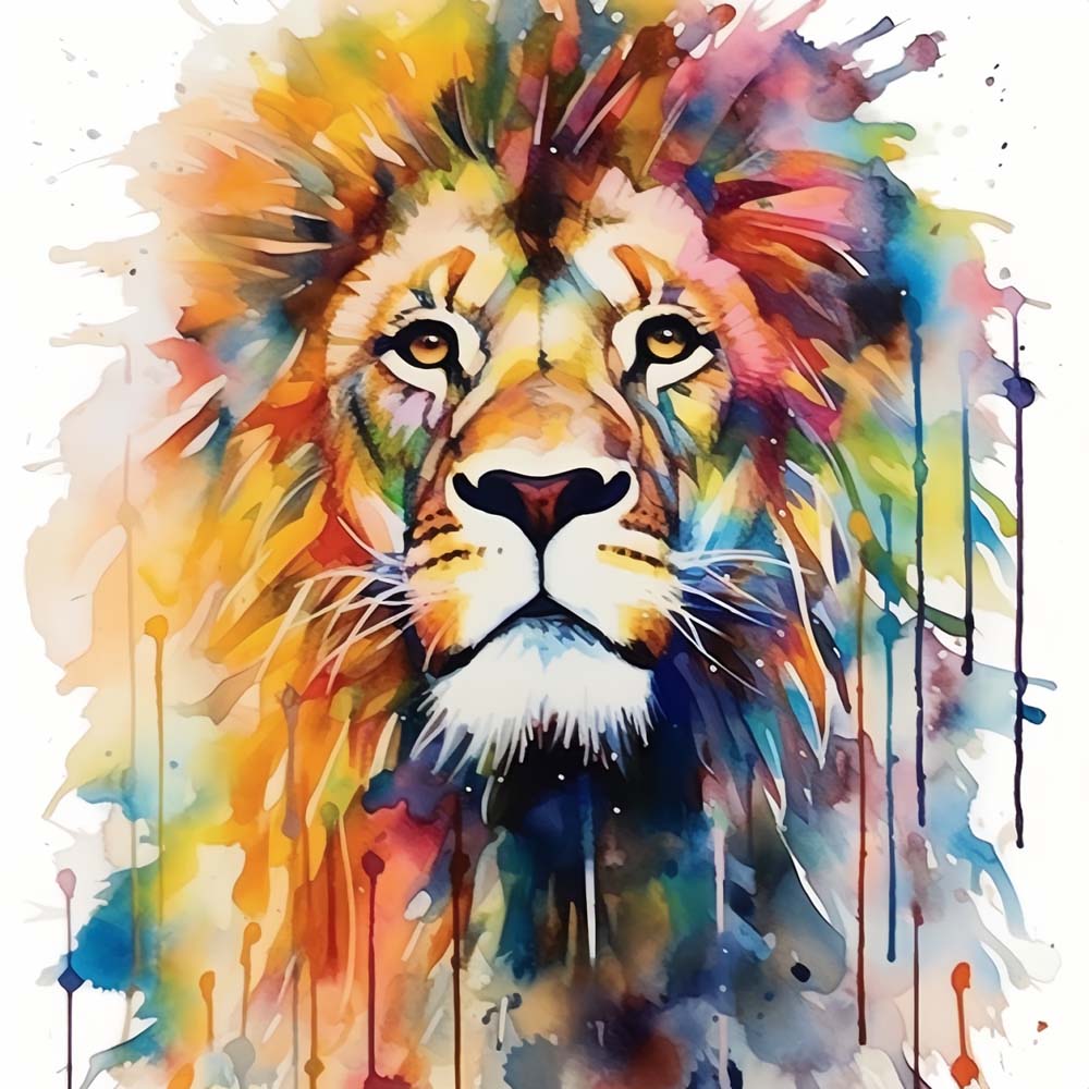 Trotse Leeuw Diamond Painting