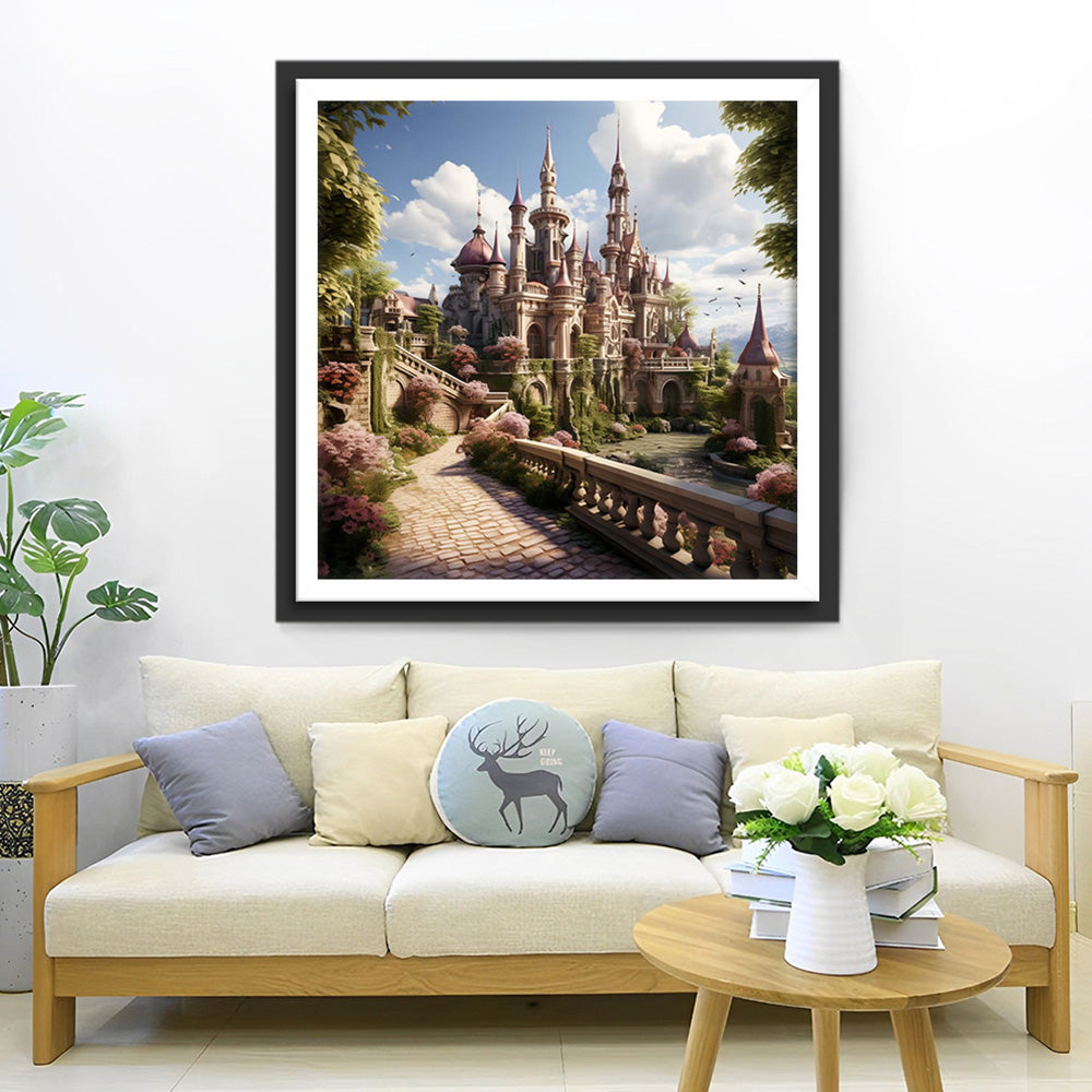 Tuin Kasteel Diamond Painting