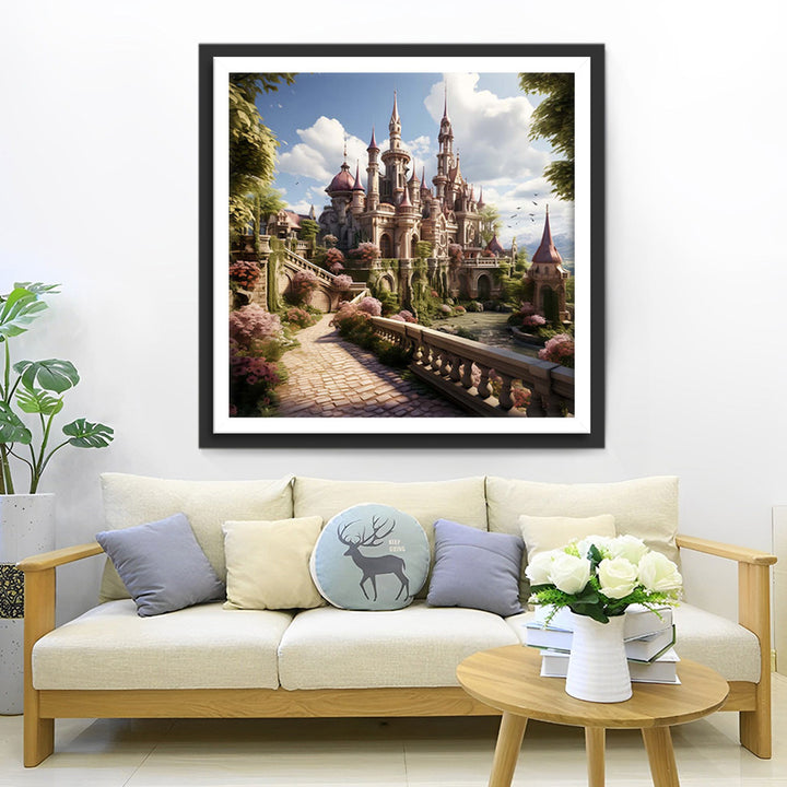Tuin Kasteel Diamond Painting