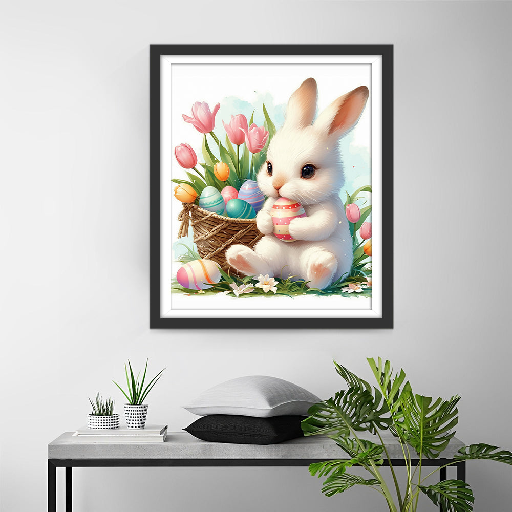Tulpen, Paashazen en Eieren Diamond Painting