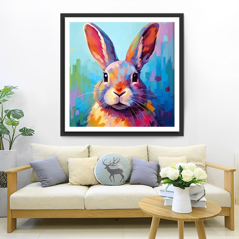 Verdwaasde Konijn Diamond Painting