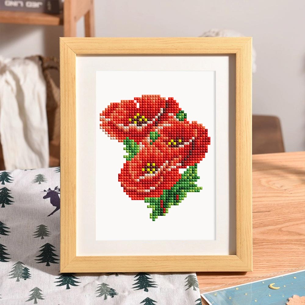 Verschillende Bloemensoorten 12 Stuks – Mini Diamond Painting Set