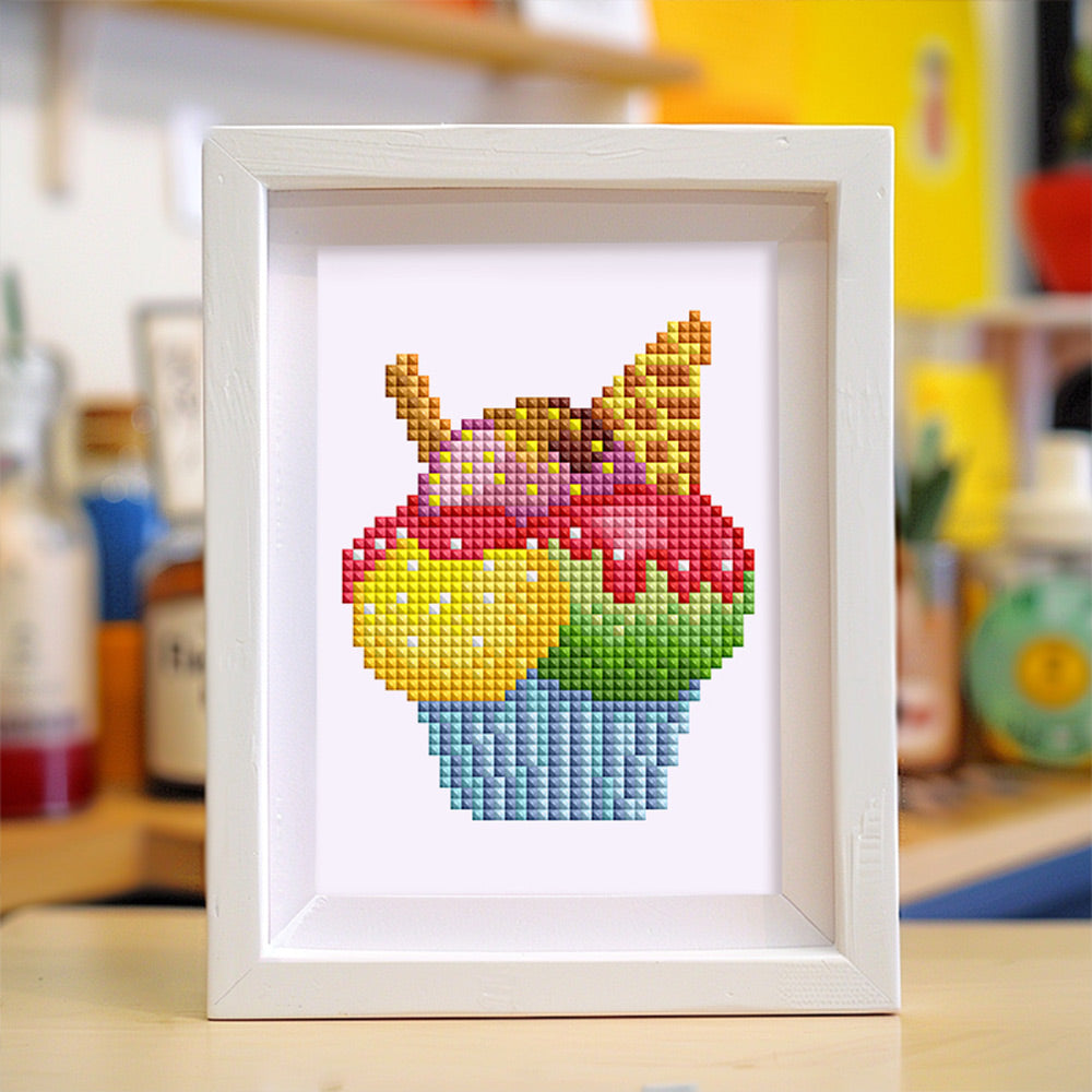 Verschillende Brood- en Dessertsoorten 12 Stuks – Mini Diamond Painting Set