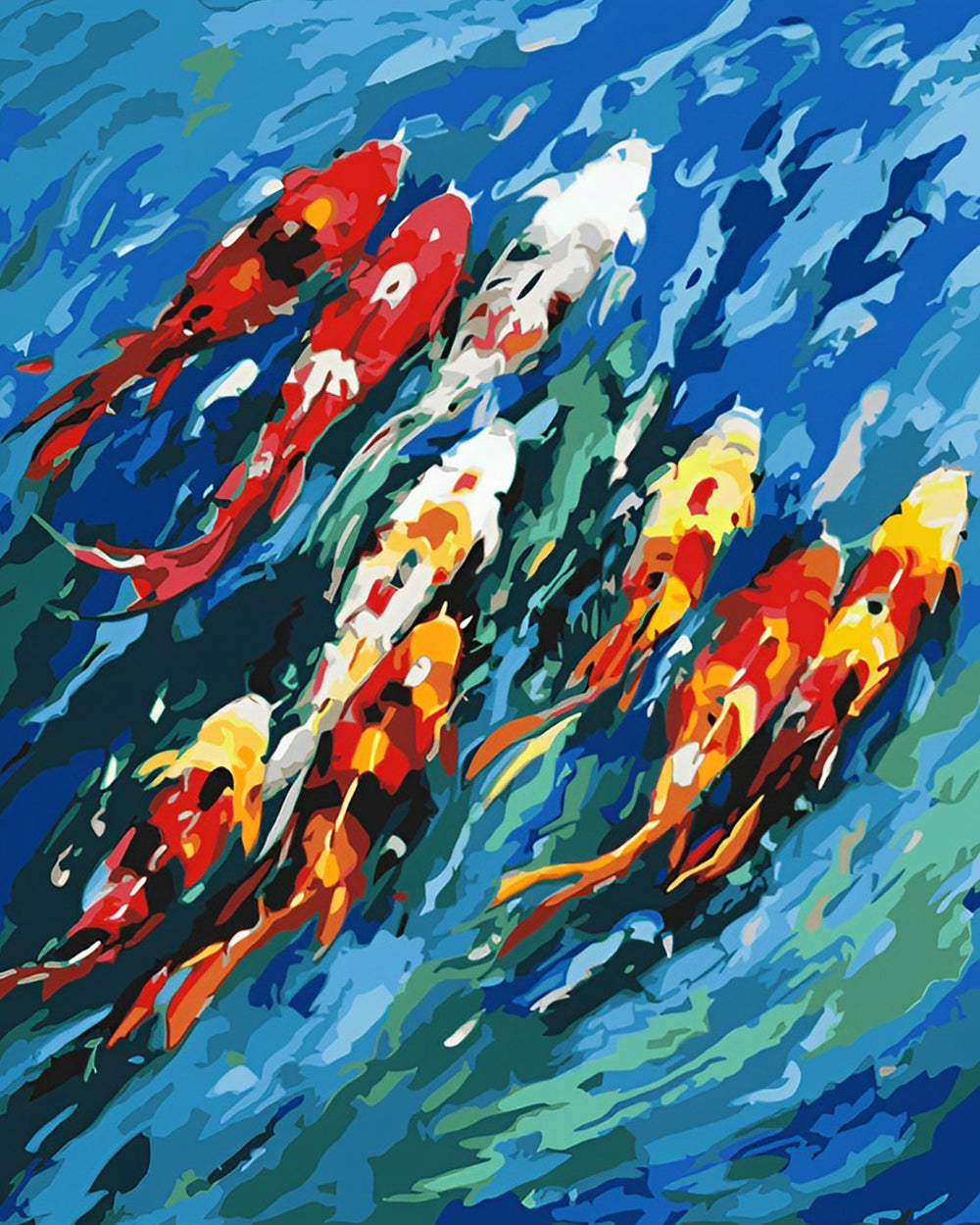 Vis in Blauw Water Diamond Painting