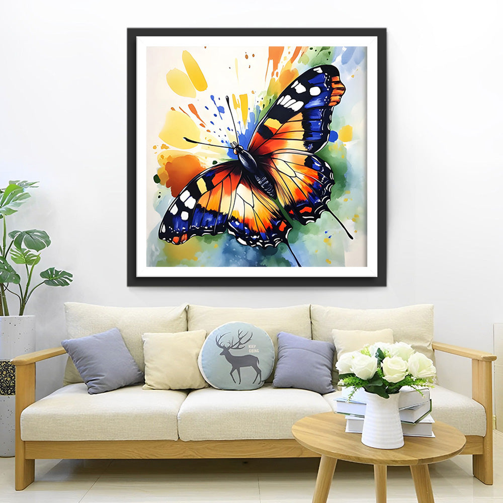 Vlinder met Gespreide Vleugels Diamond Painting