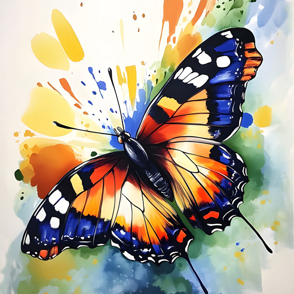 Vlinder met Gespreide Vleugels Diamond Painting