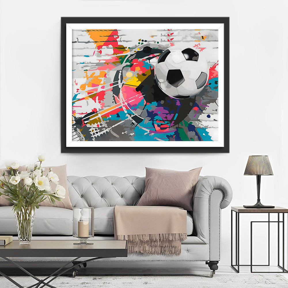 Voetbal Diamond Painting