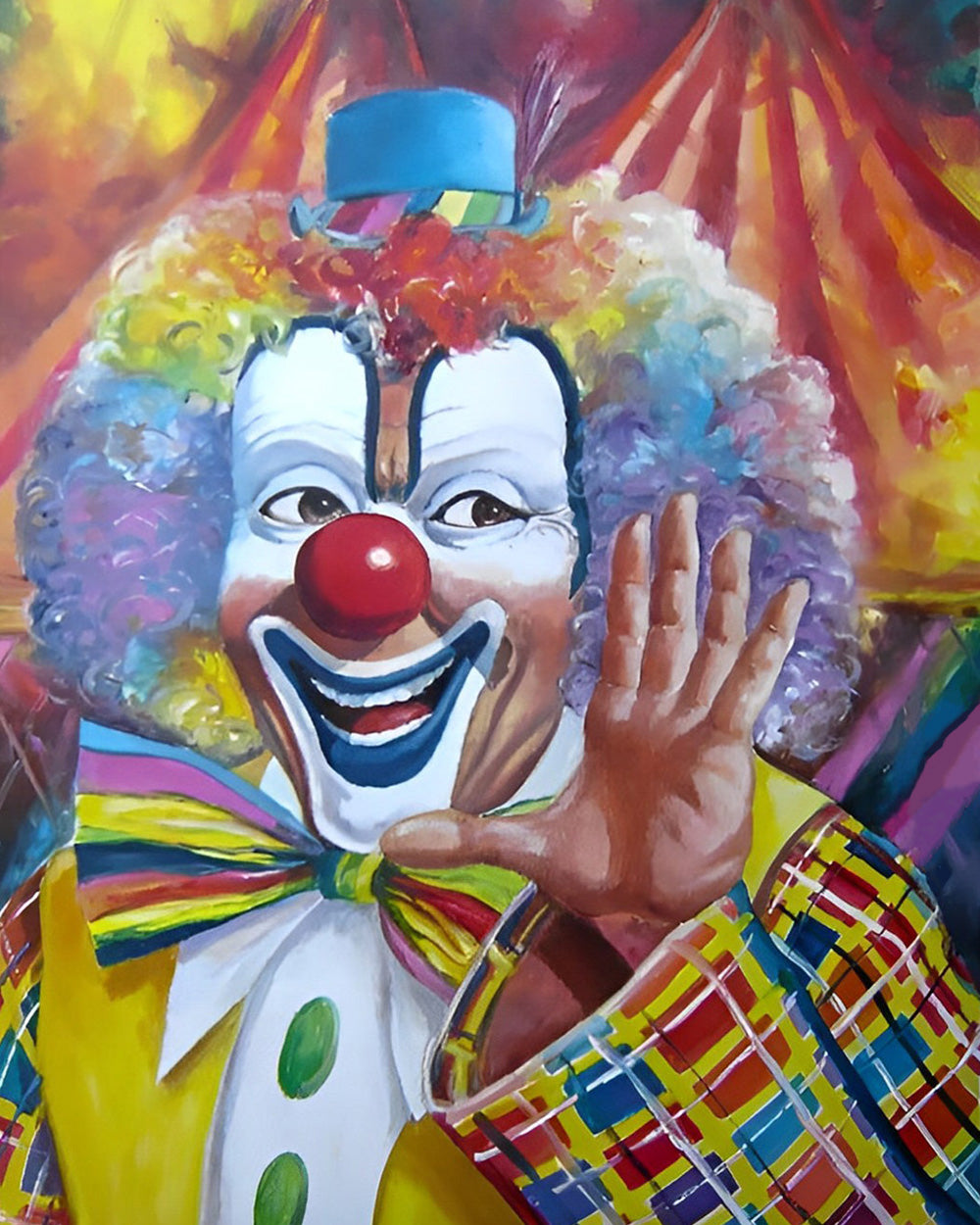 Vrolijke Clown Man Diamond Painting