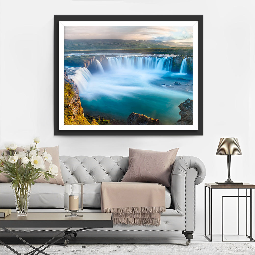 Waterval in de Zee Diamond Painting
