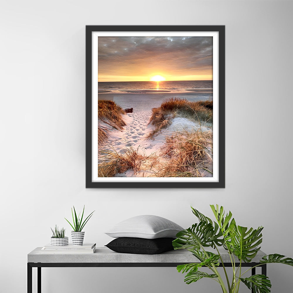 Wild Gras op het Strand Diamond Painting