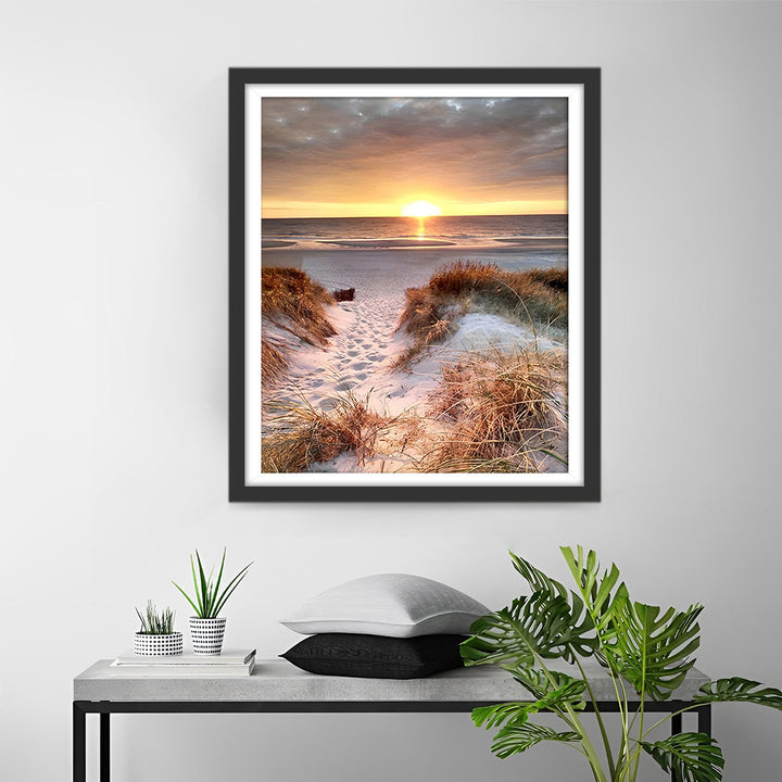 Wild Gras op het Strand Diamond Painting