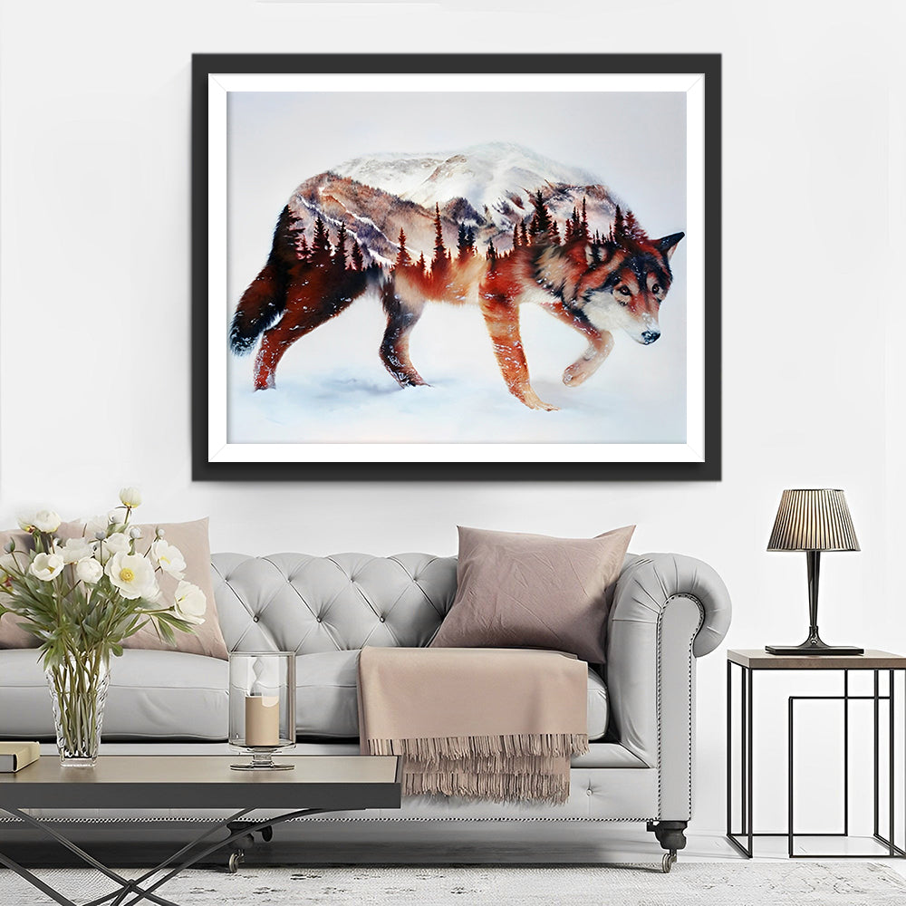Wolf Bos Berg Diamond Painting