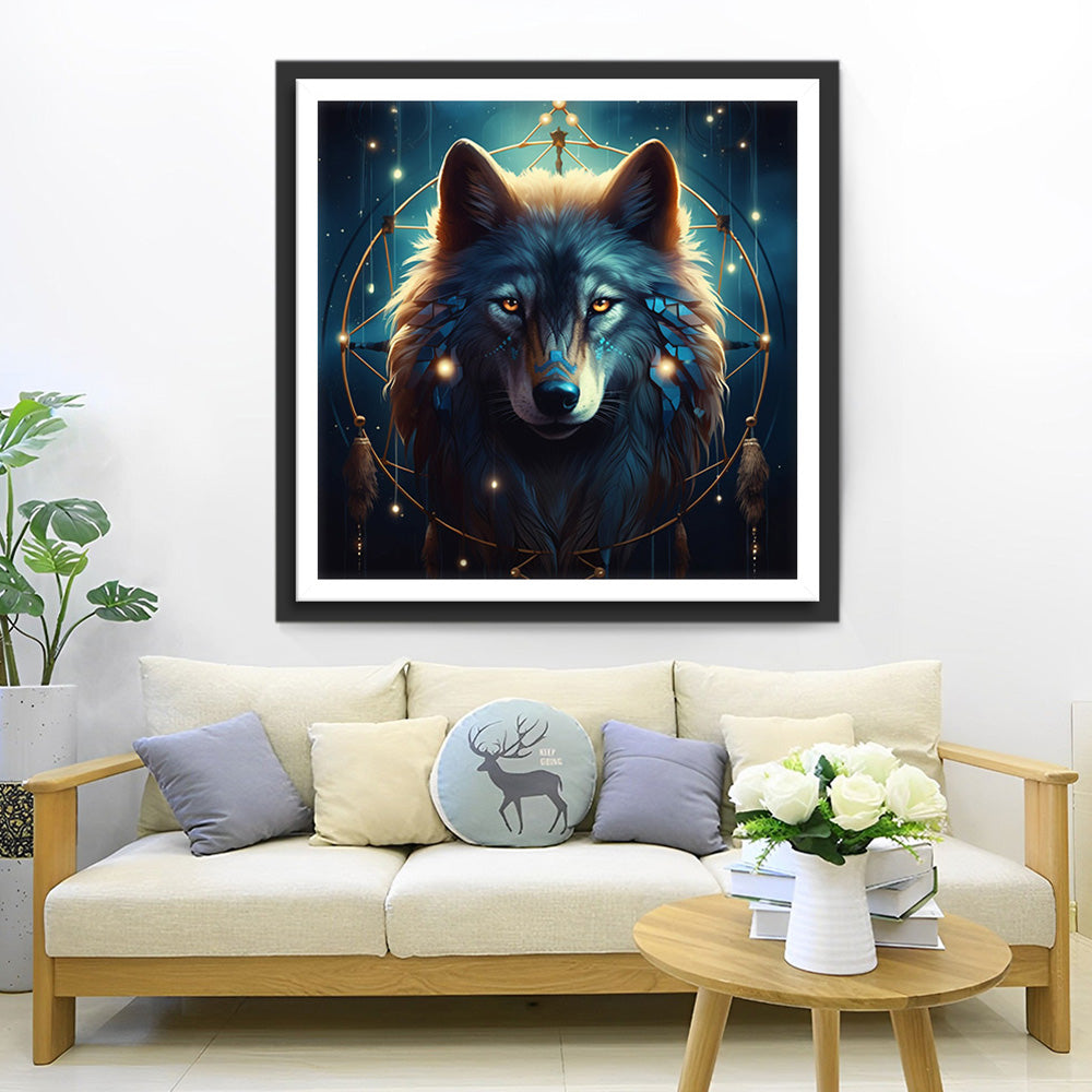 Wolf in de Dromenvanger Diamond Painting
