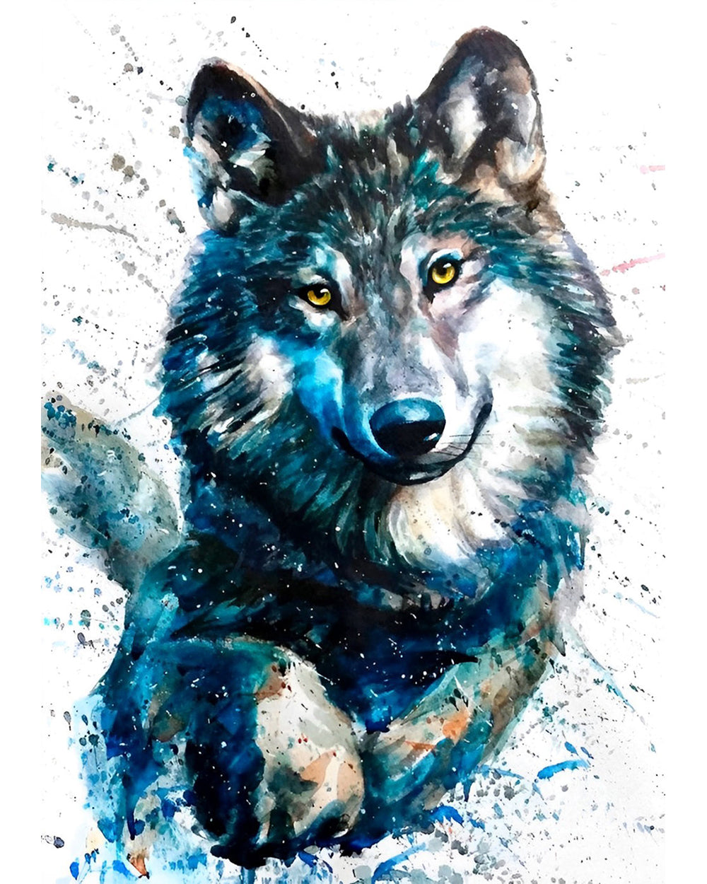 Wolf Rennend Diamond Painting