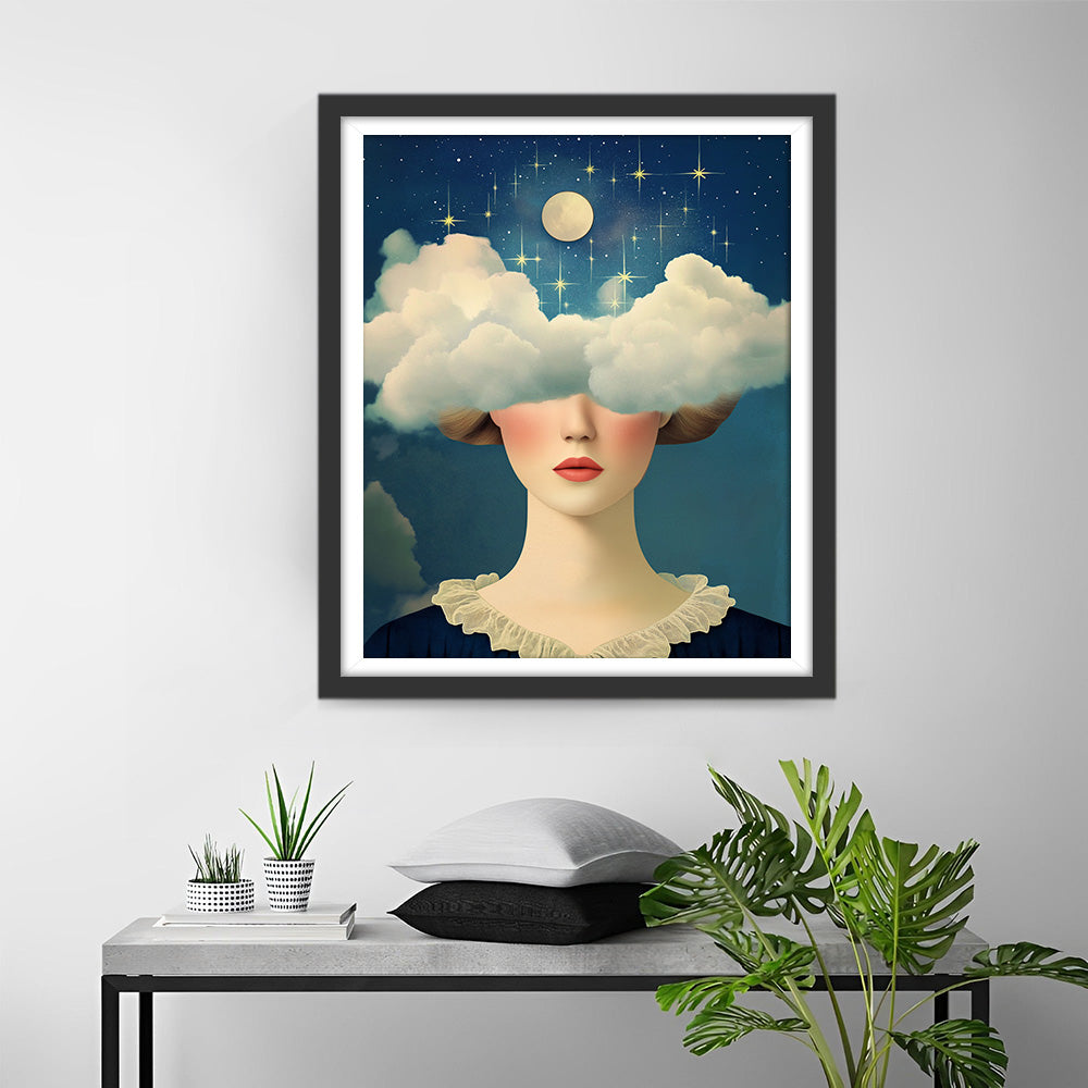 Wolk Fantasie van de Vrouw Diamond Painting