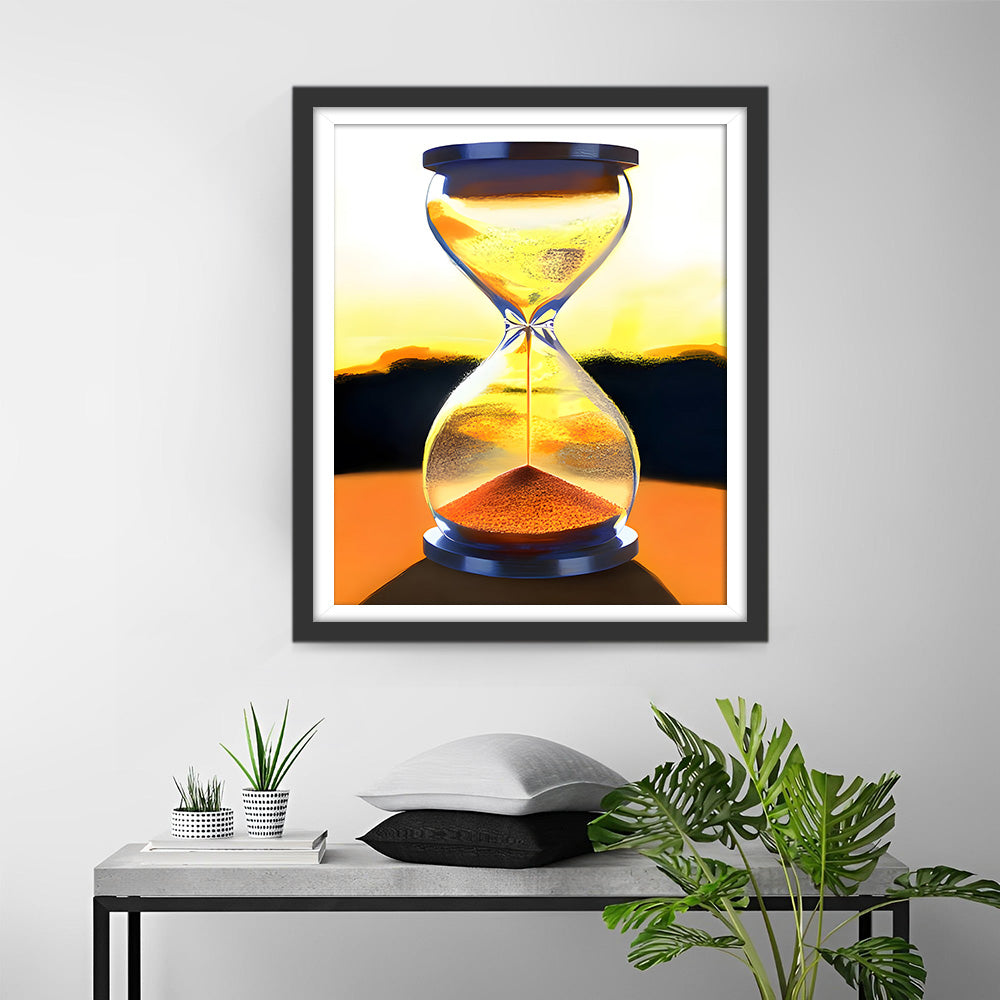 Zandloper bij Schemering Diamond Painting