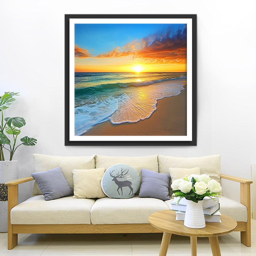 Zee en Strand Diamond Painting