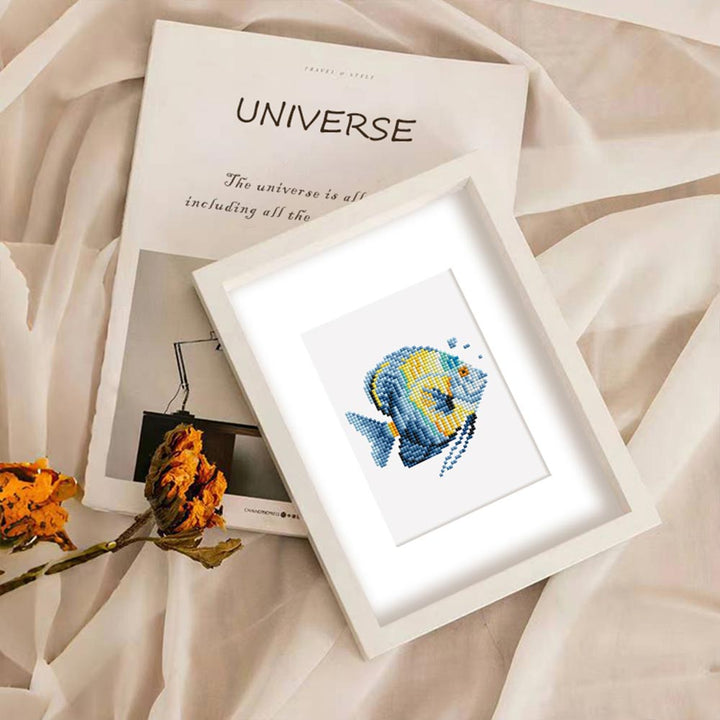 Zeedieren 12 Stuks – Mini Diamond Painting Set