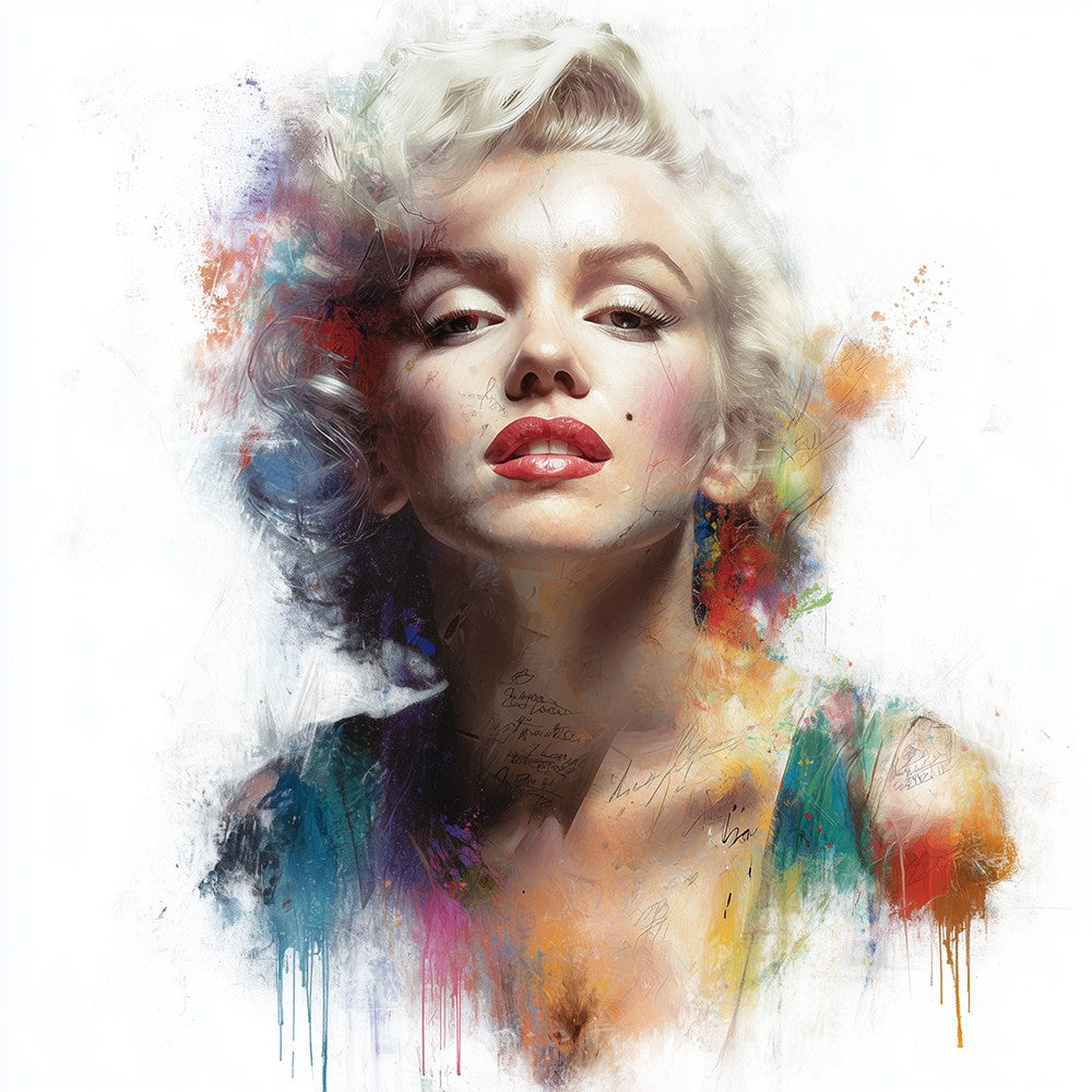 Zilverharige Marilyn Monroe Diamond Painting