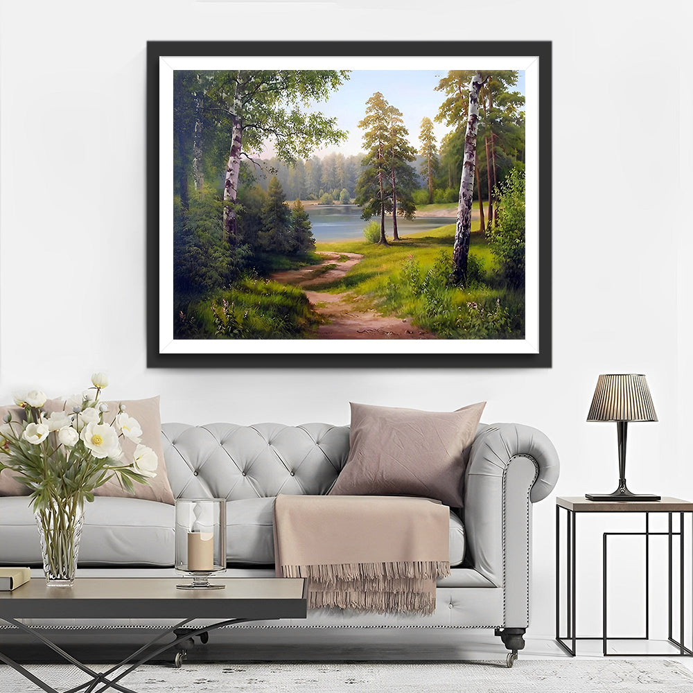 Zomerbos Pad Diamond Painting