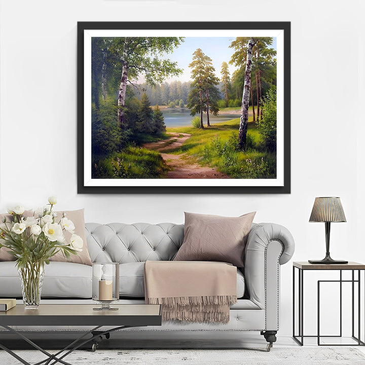Zomerbos Pad Diamond Painting